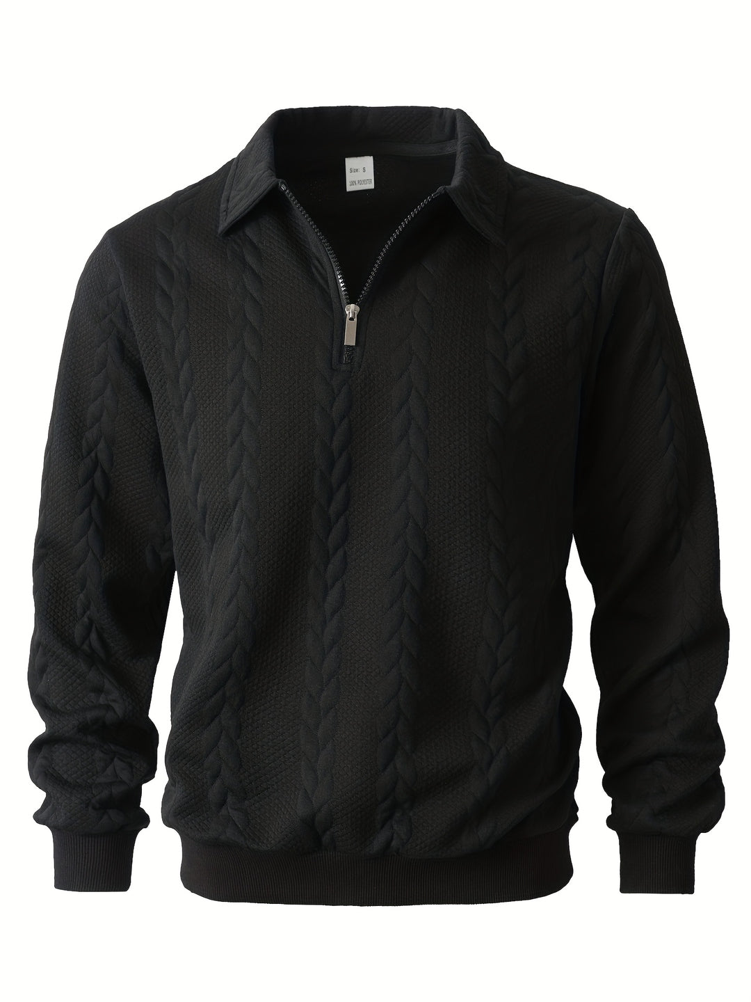 Harvey | Textured Half-Zip Pullover