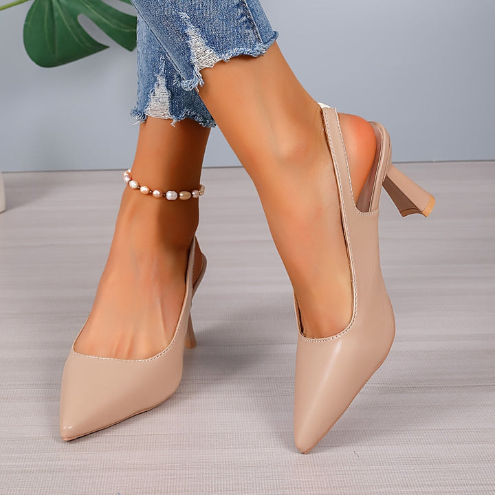 Esther | Refined Pointed Slingback Heels