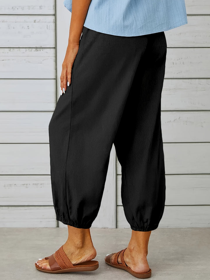 Colleen | Relaxed Drawstring Capris