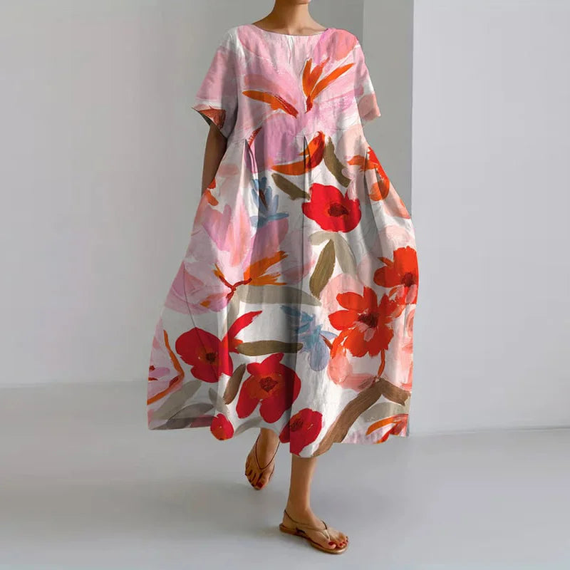 Jocelyn | Artful Floral Summer Dress