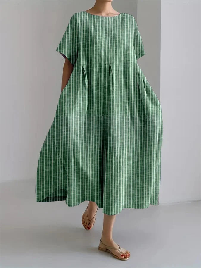 Roberta | Relaxed Striped Midi Dress