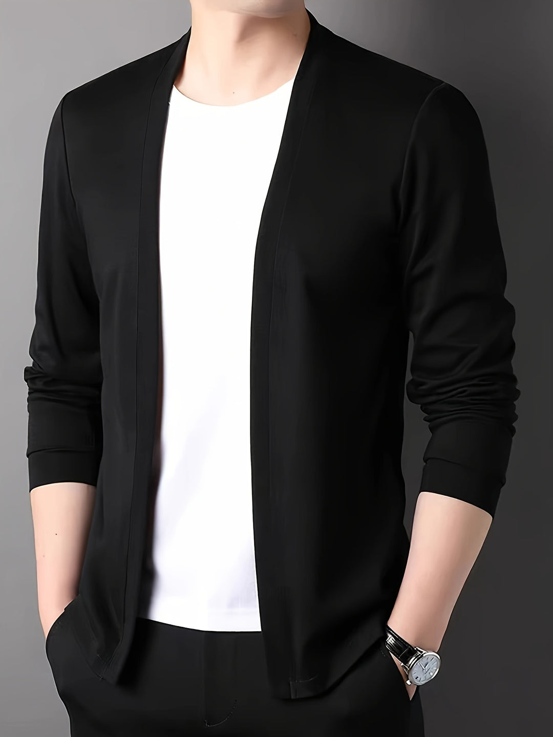 Nathan | Open-Front Lightweight Cardigan
