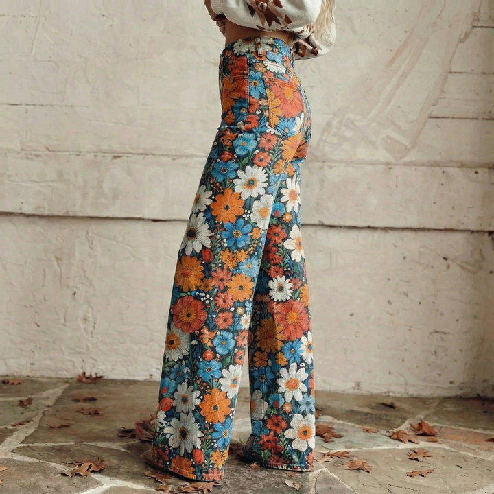 Maude | Flowing Wide-Leg Boho Trousers