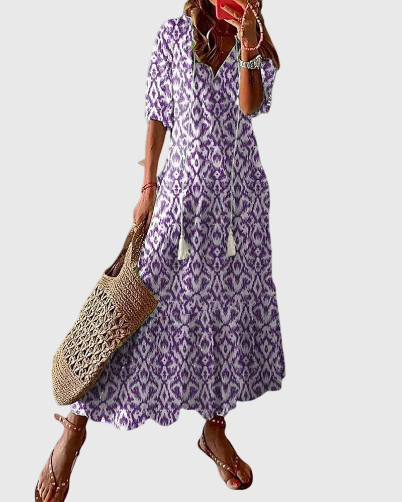Marisa | Flowing Bohemian Maxi Dress