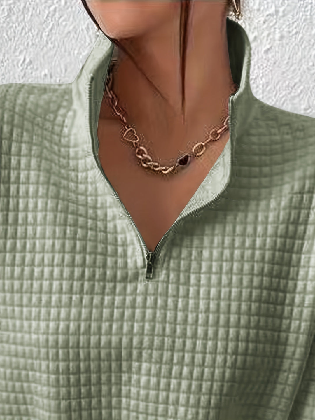 Elspeth | Relaxed Quarter-Zip Sweater
