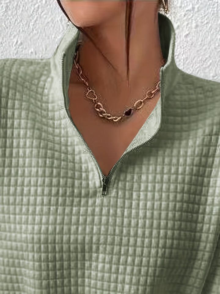 Elspeth | Relaxed Quarter-Zip Sweater