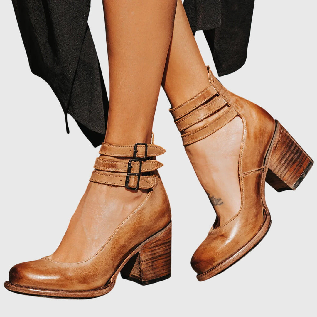 Lucinda | Refined Ankle-Strap Heels