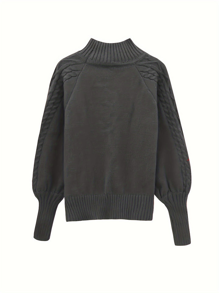 Evangeline | Textured Cable-Knit Sweater