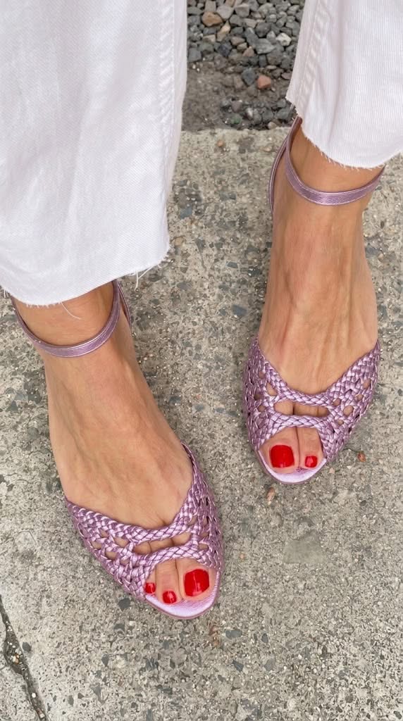 Juniper | Woven Ankle-Strap Sandals