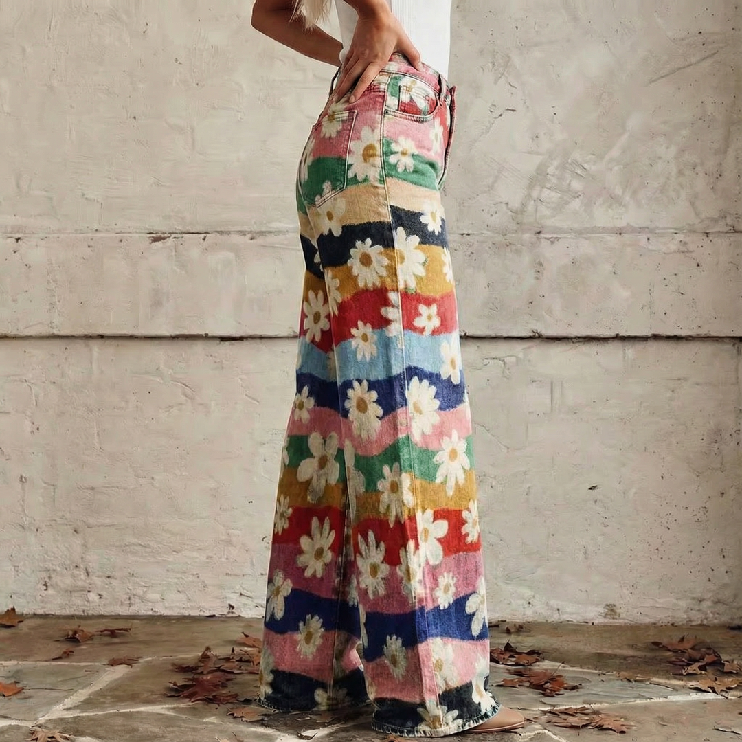 Roxanne | Floral Wide-Leg Trousers