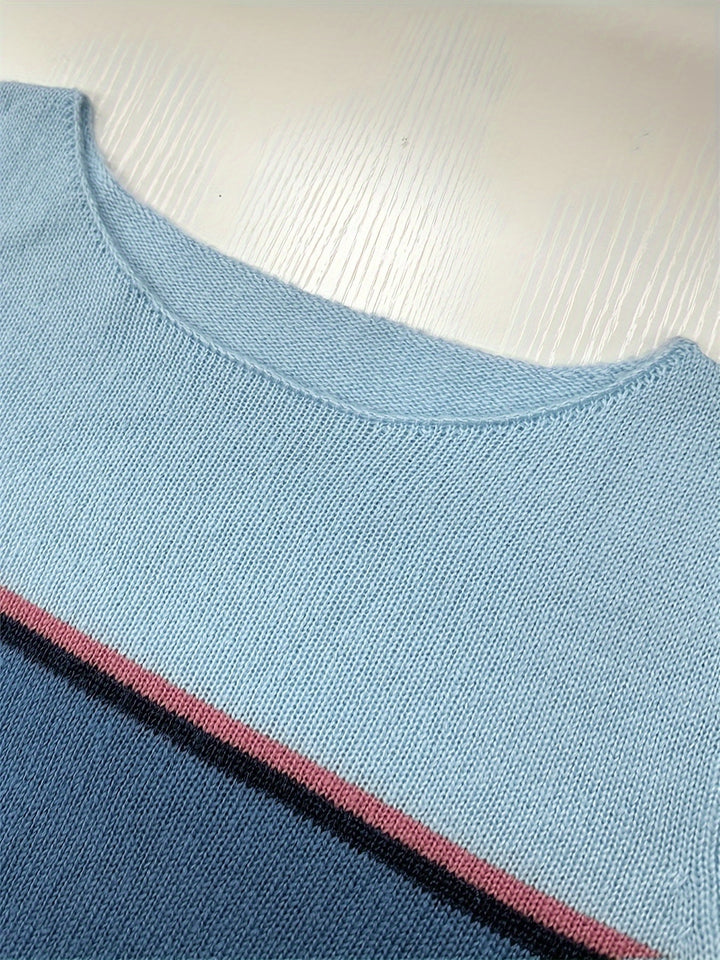 Marion | Colour-Block Long Sleeve Jumper