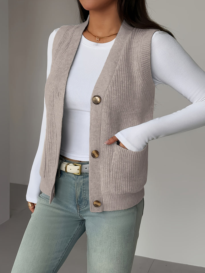 Annette | Button-Front Waistcoat