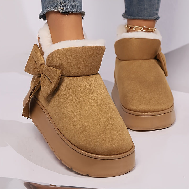 Marnie | Cosy Bow-Detail Ankle Boots