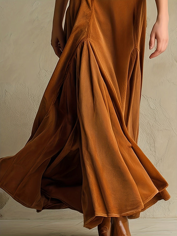 Lenora | Tailored Button-Front Maxi Dress