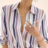 Eleanor | Elegant Striped Button Shirt