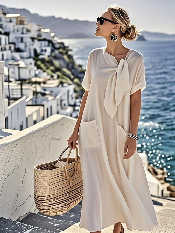 Alice | Relaxed Tie-Neck Summer Dress
