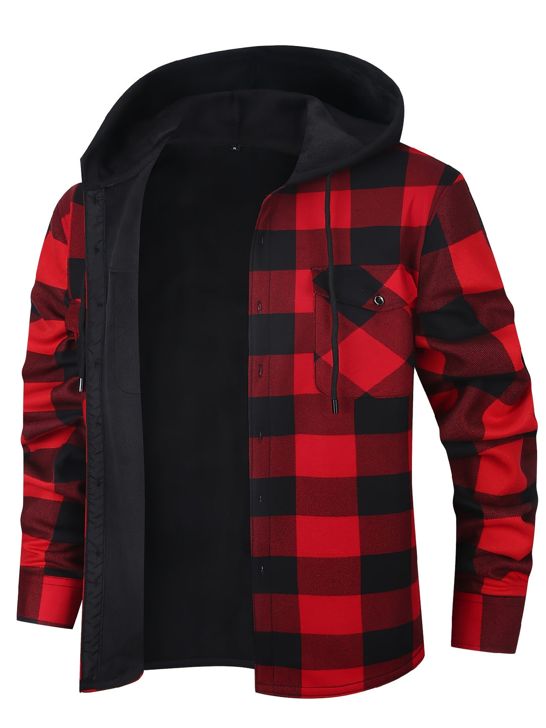 Reuben | Hooded Checked Shirt Jacket
