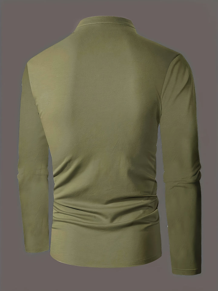 Clayton | Refined Long-Sleeve Polo Shirt