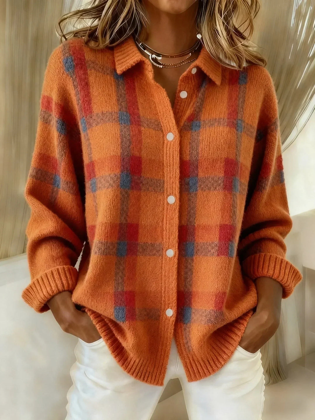 Juniper | Cosy Plaid Button-Up Shirt