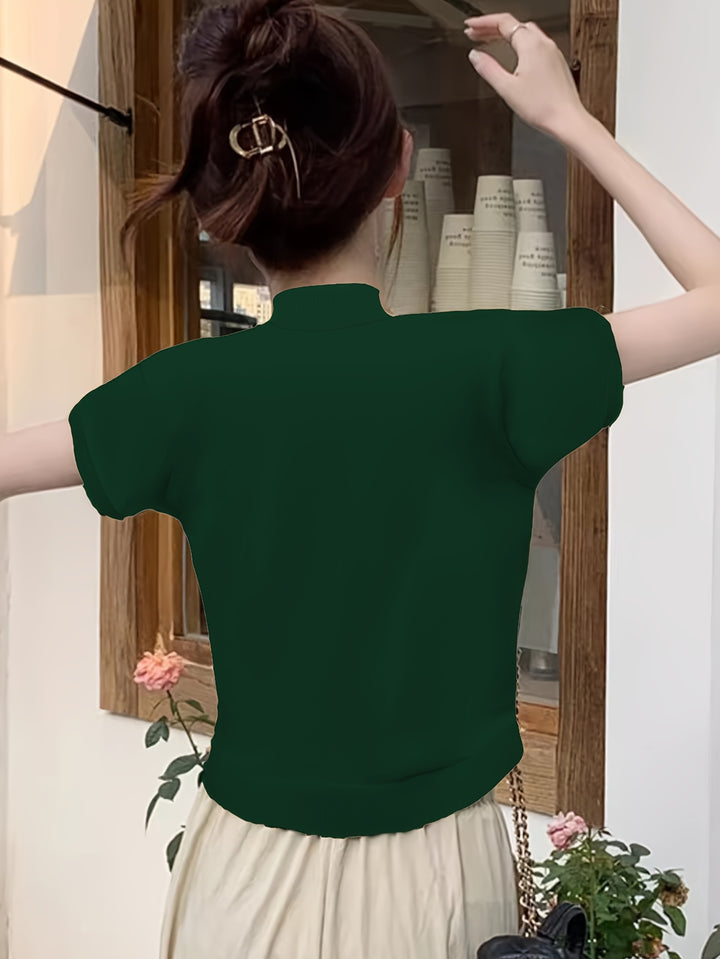 Louise | Refined Half-Neck Top