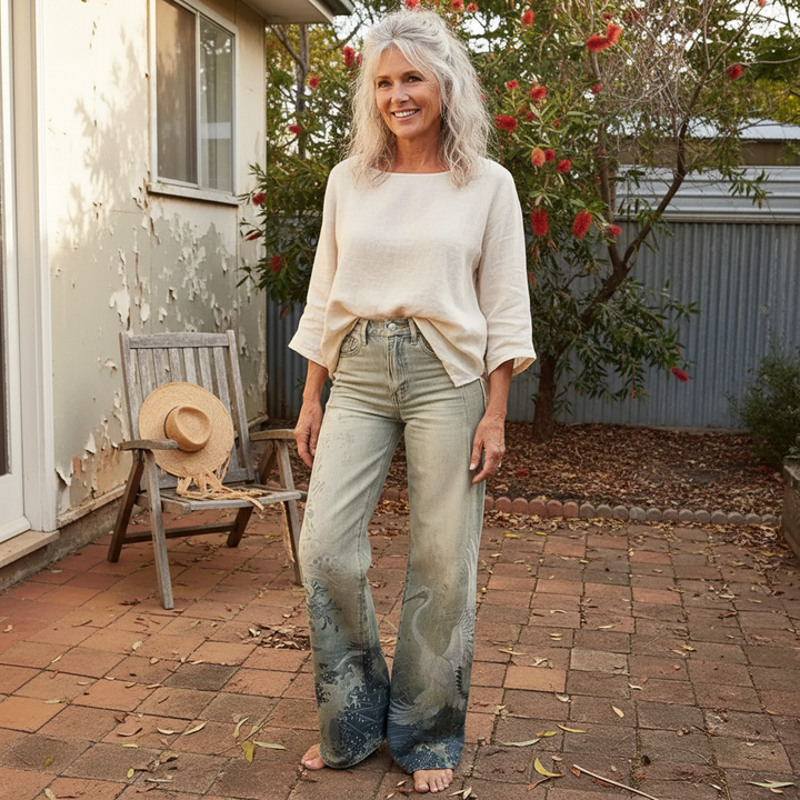 Camryn | Artful Wide-Leg Trousers