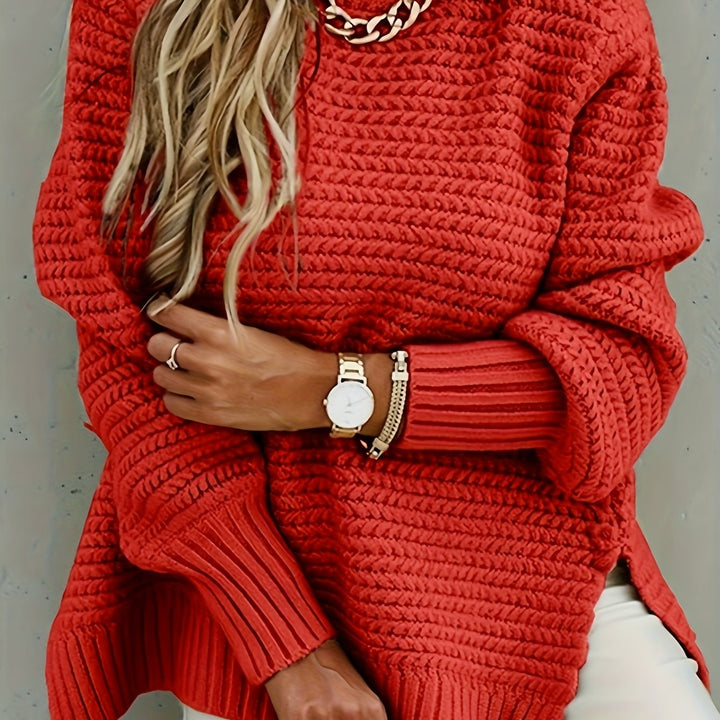 Seraphina | Textured High-Neck Sweater