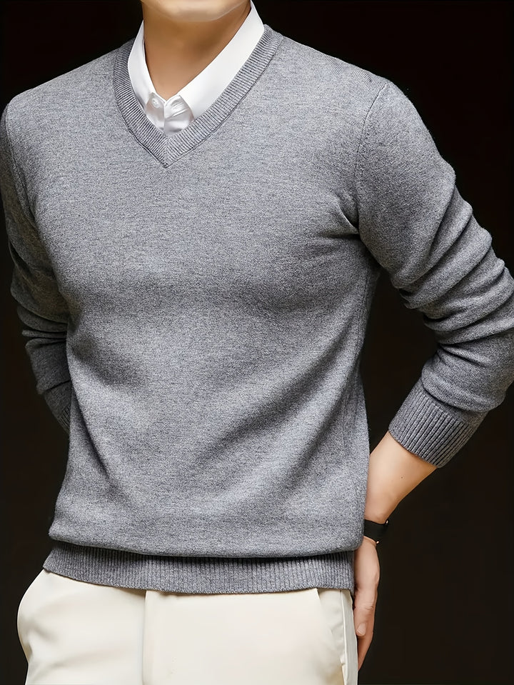 Lincoln | Refined V-Neck Jumper