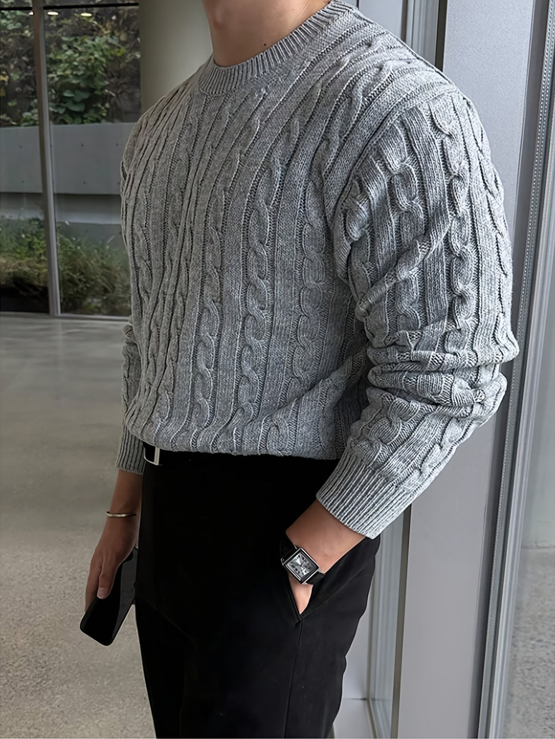 Hartley | Cable-Knit Round Neck Jumper