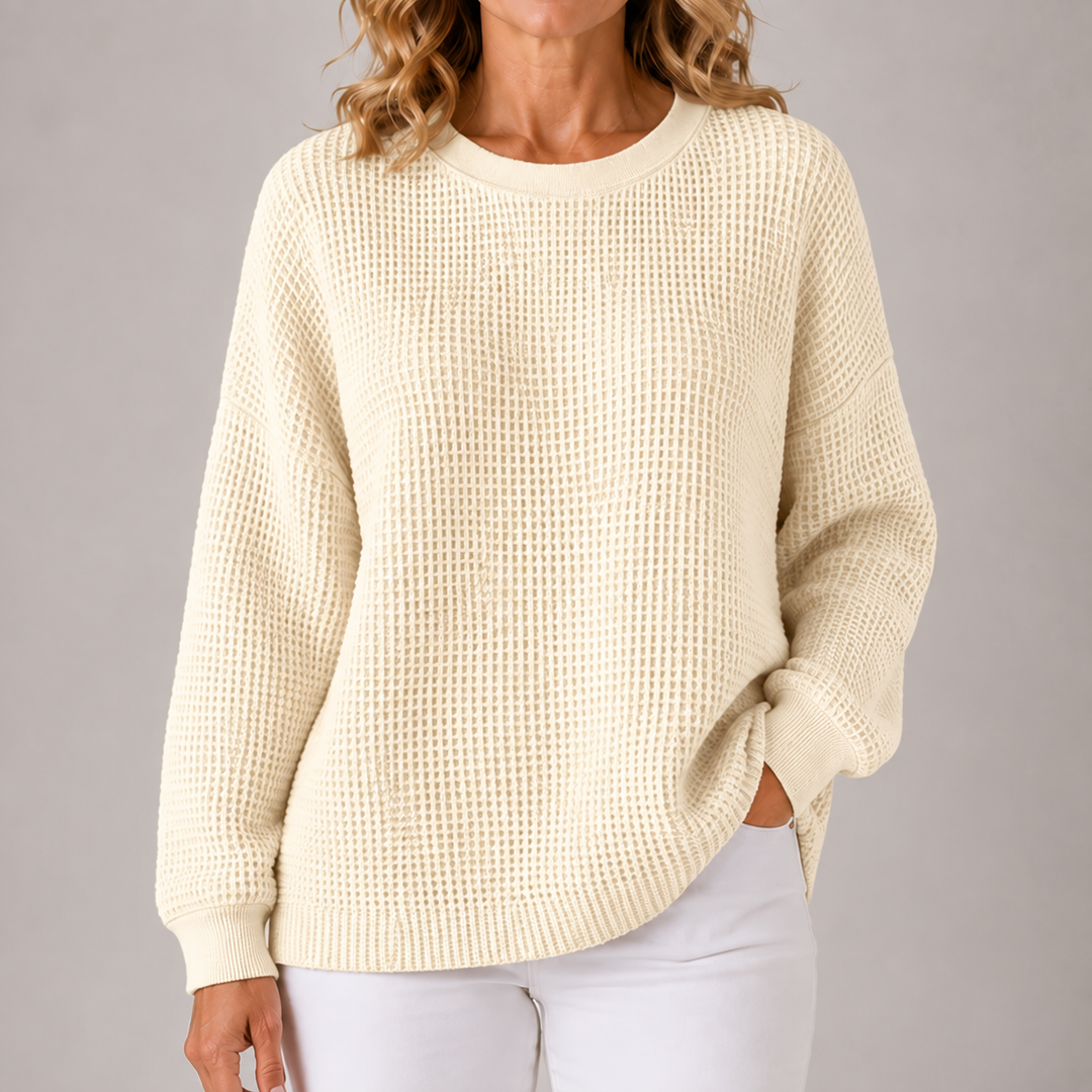 Sasha | Relaxed Waffle-Textured Sweater
