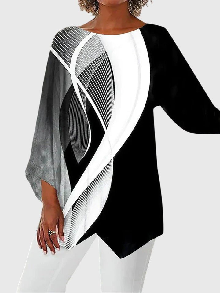 Roxanne | Shimmer Butterfly Long-Sleeve Top