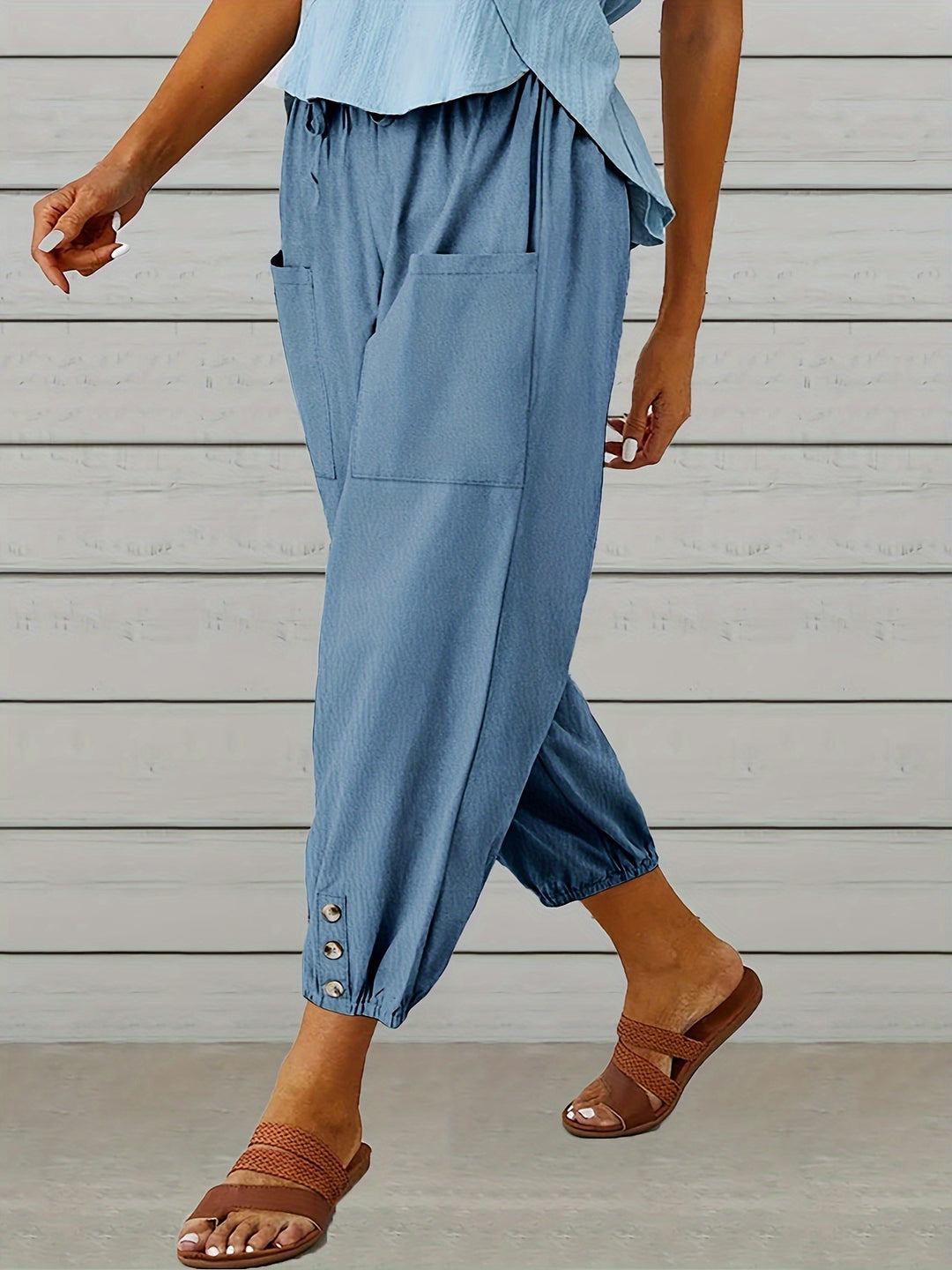 Colleen | Relaxed Drawstring Capris