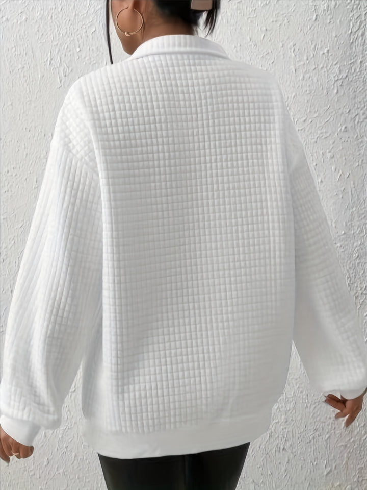 Elspeth | Relaxed Quarter-Zip Sweater