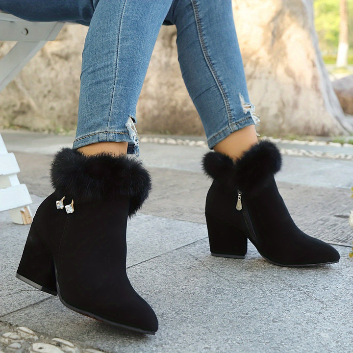 Estelle | Cosy Block Heel Ankle Boots