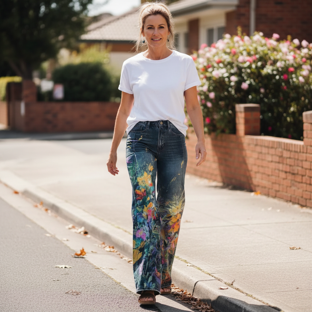 Roslyn | Wide-Leg Artistic Trousers