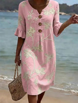 Cecilia | Floral Embroidered Summer Dress