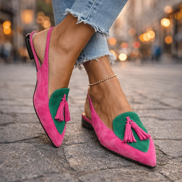 Nora | Pointed Tassel Flats