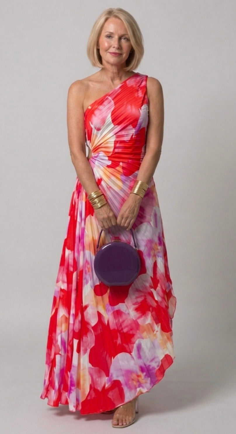 Eleanor | One-Shoulder Floral Maxi Dress