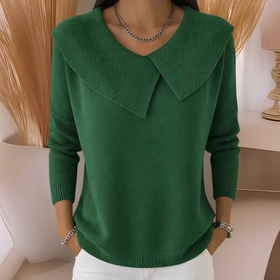 Rosetta | Soft Collar Knit Jumper