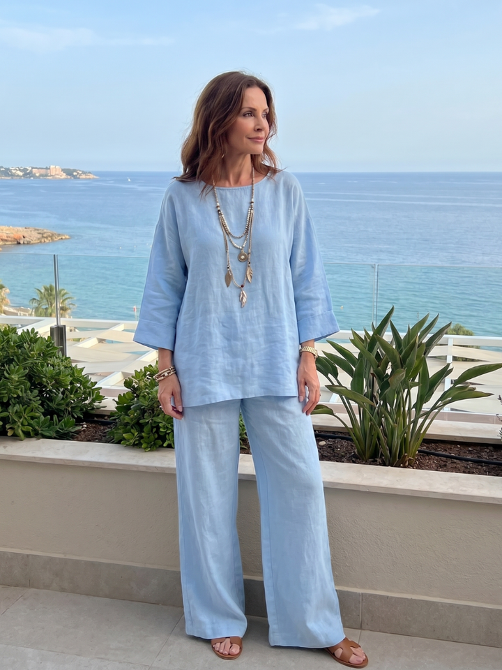 Deborah | Relaxed Wide-Leg Two-Piece Set