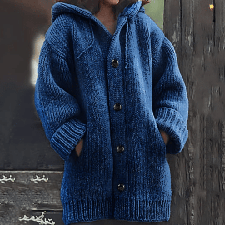 Wilhelmina | Cosy Hooded Knit Cardigan