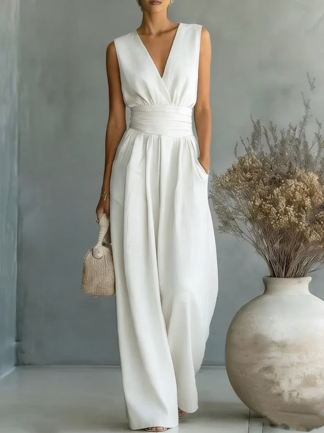 Adrienne | Elegant Wide-Leg Jumpsuit