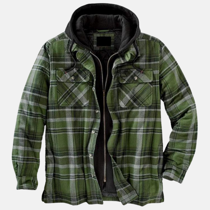 Wesley | Rugged Hooded Check Jacket