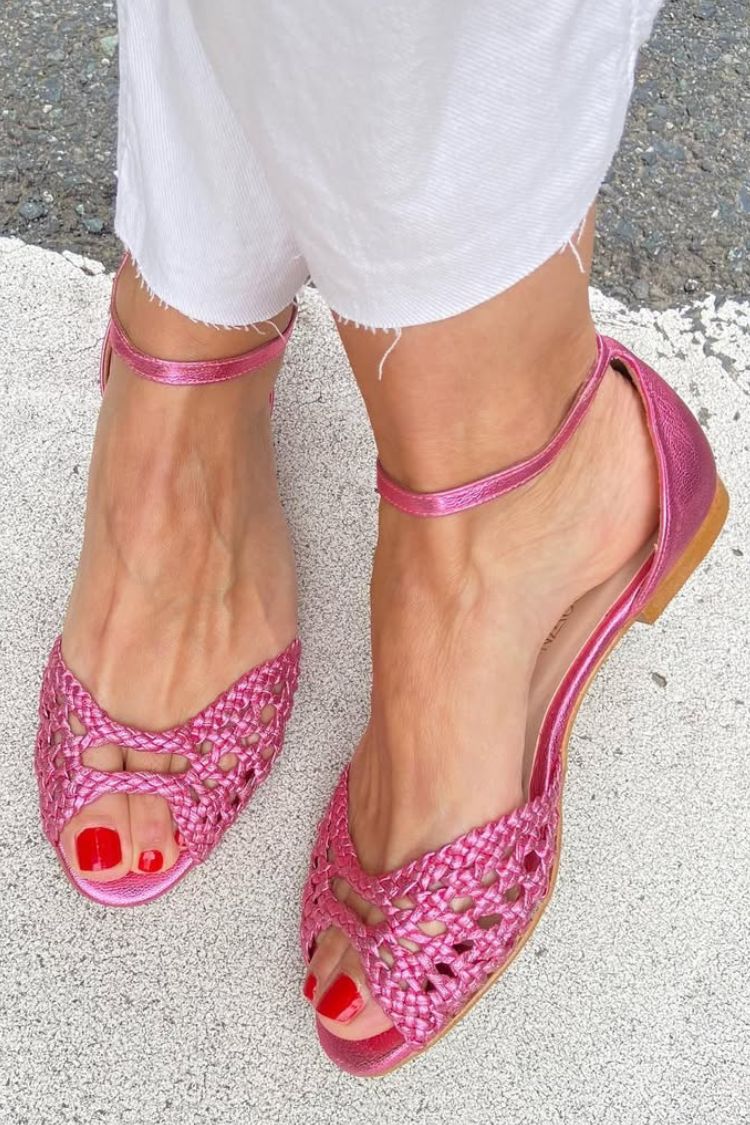 Juniper | Woven Ankle-Strap Sandals