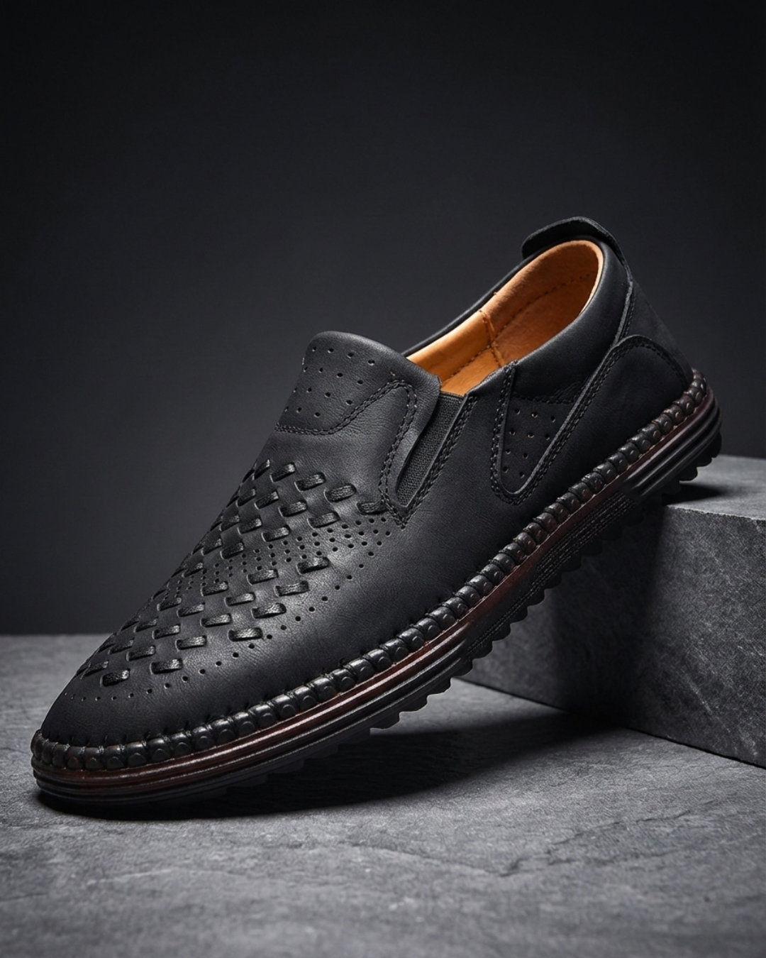 Oliver | Woven Slip-On Loafers