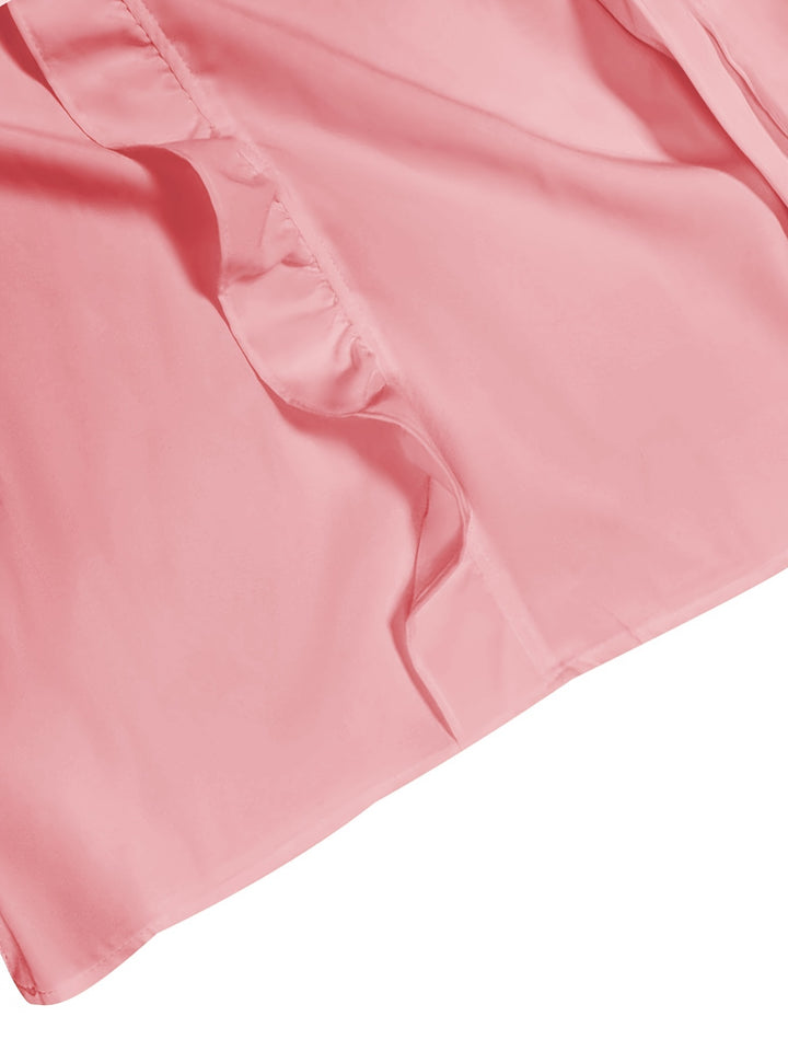 Genevieve | Ruffled V-Neck Blouse