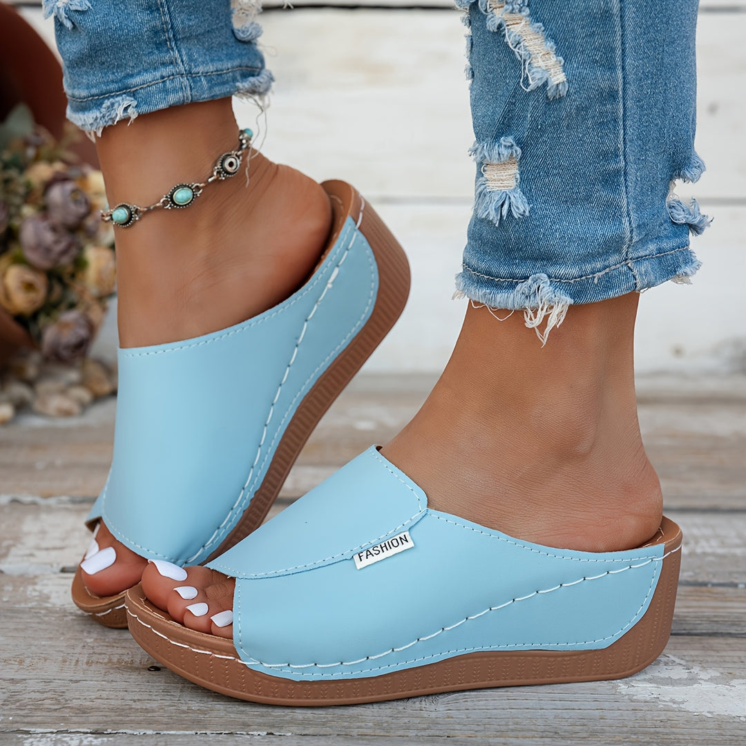 Marlena | Comfort Wedge Slide Sandals