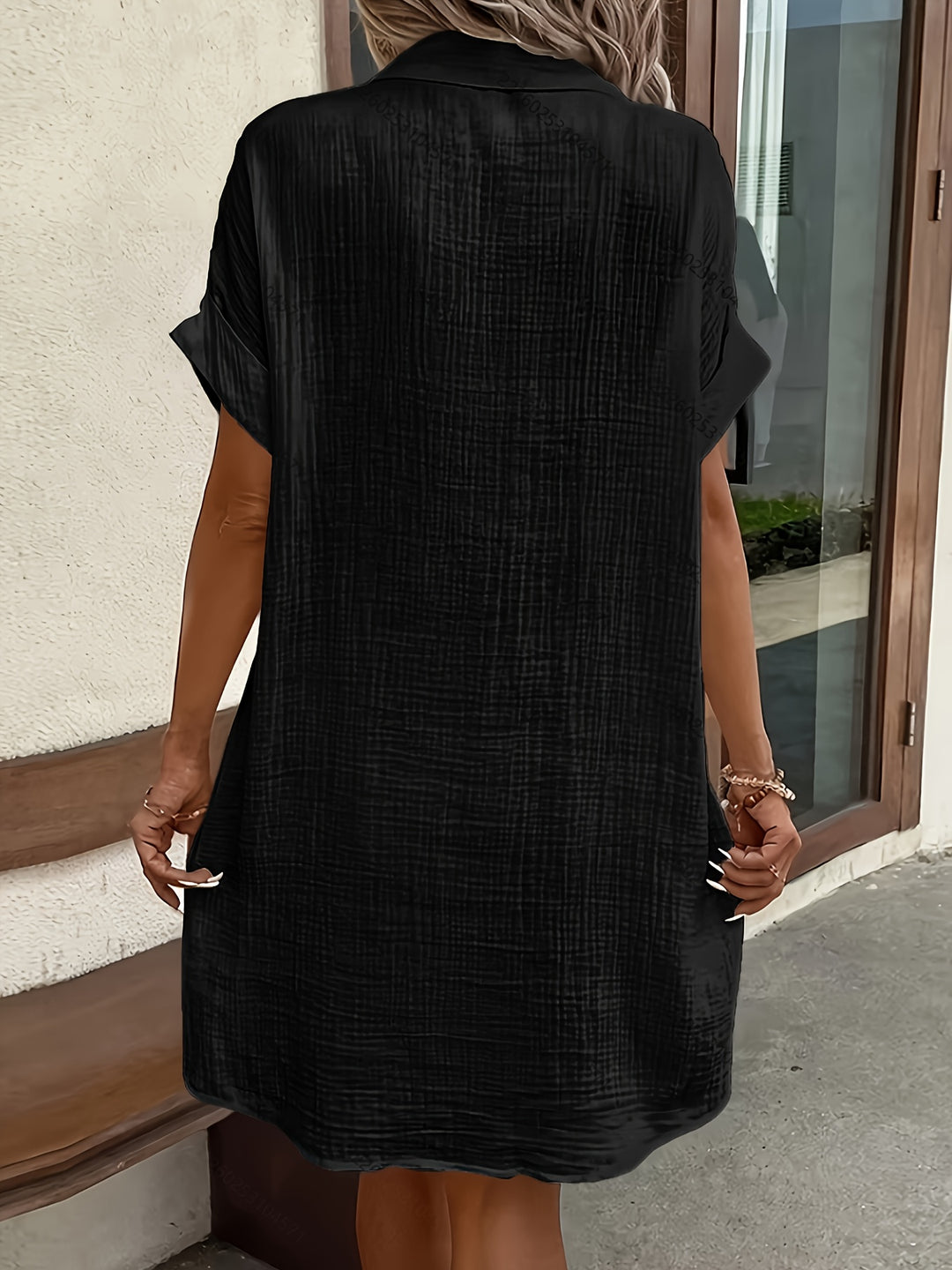 Georgia | Relaxed Button-Front Shirt Dress