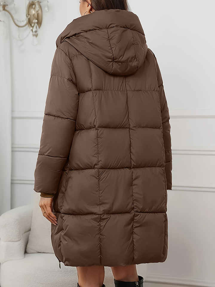 Valentina | Longline Hooded Puffer Coat