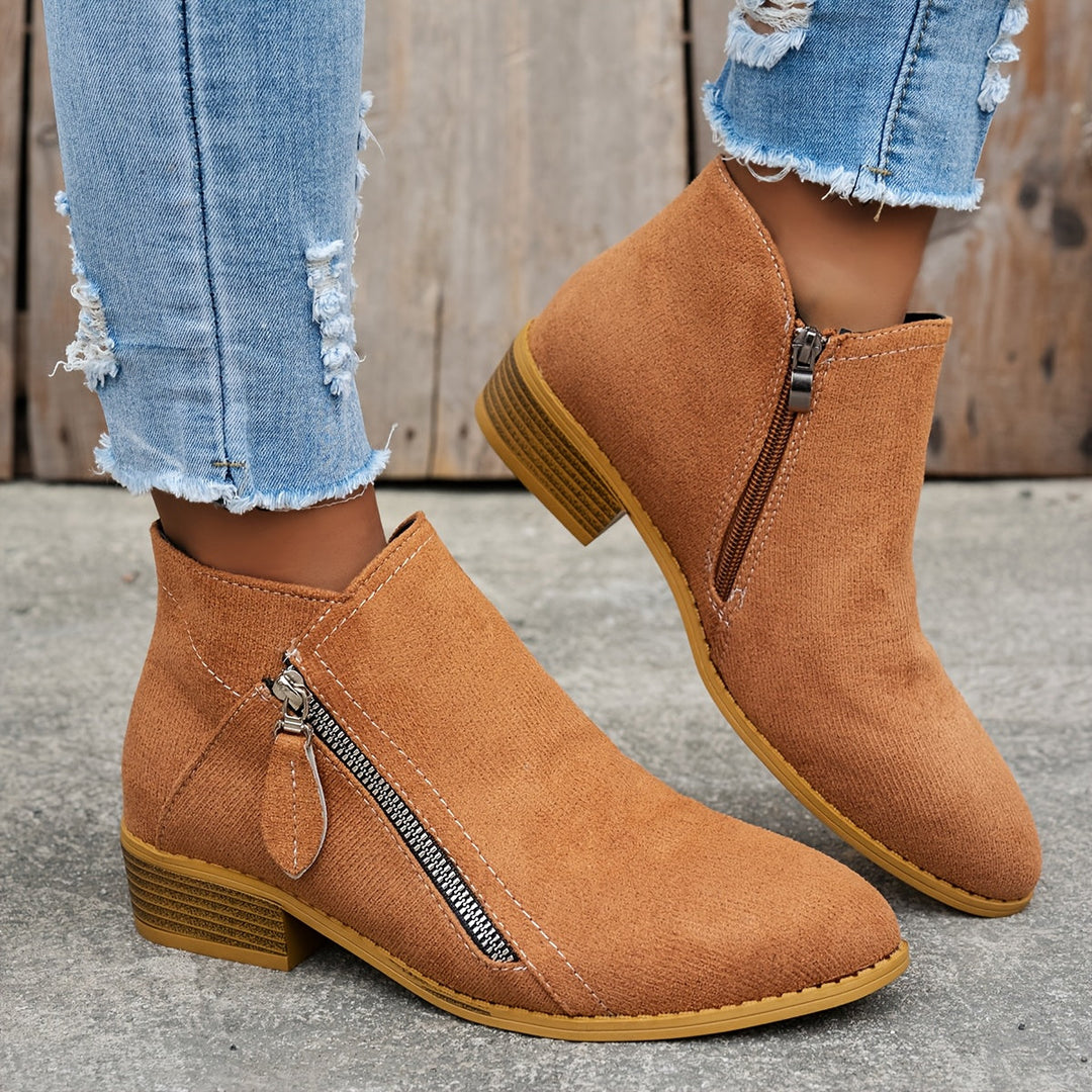 Adeline | Classic Side-Zip Ankle Boots