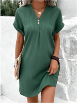 Sabrina | Relaxed V-Neck Shift Dress